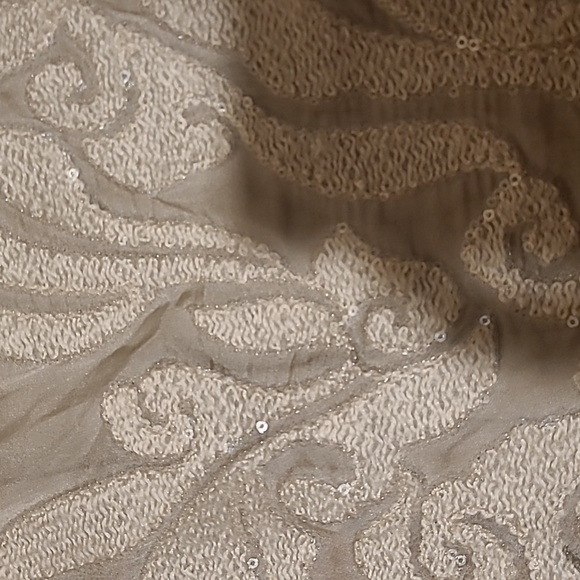 Italian brand taupe sequin top. Size small - Picture 3 of 3